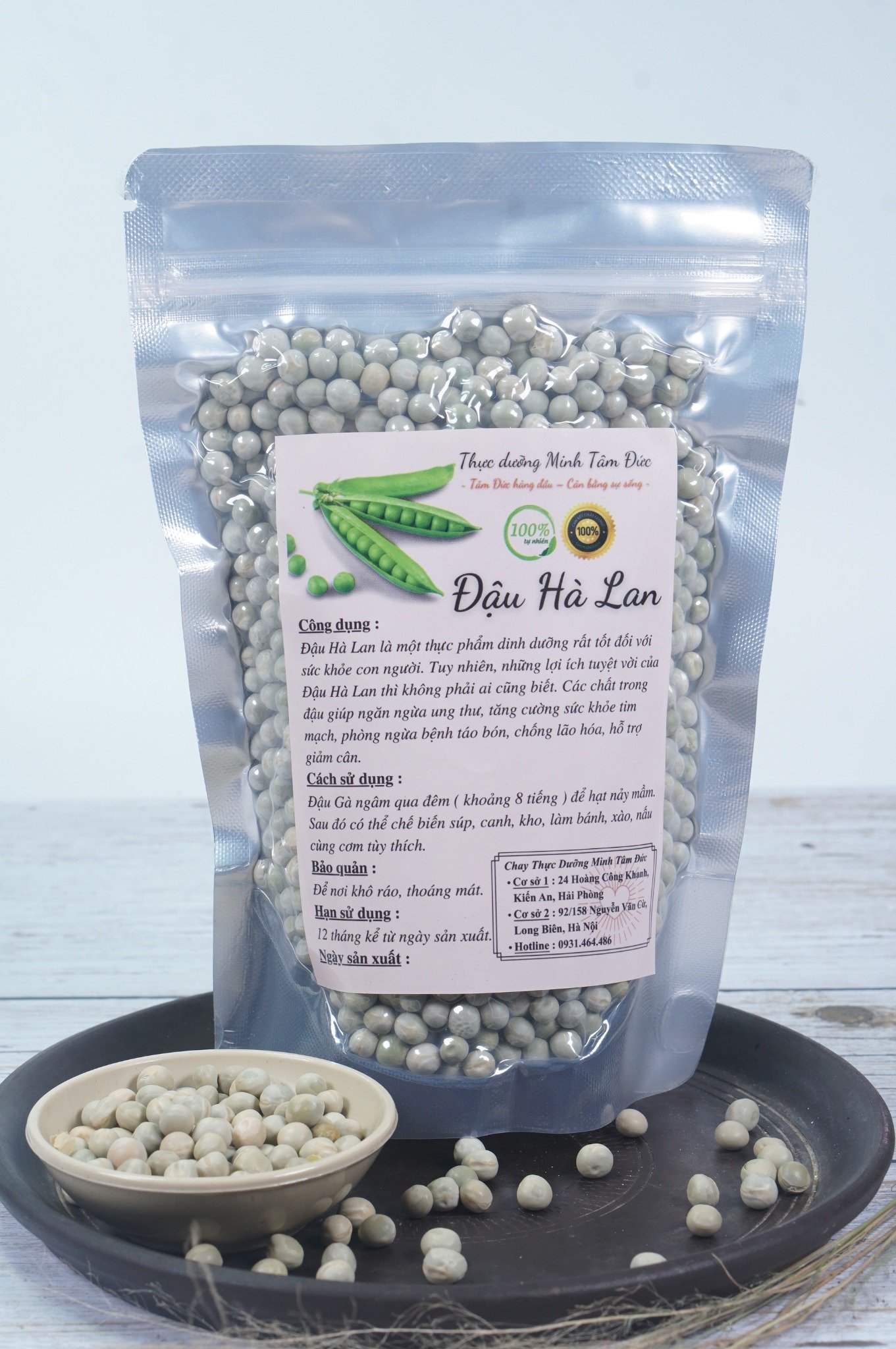 Hạt Đậu Hà Lan Argentina túi 500g