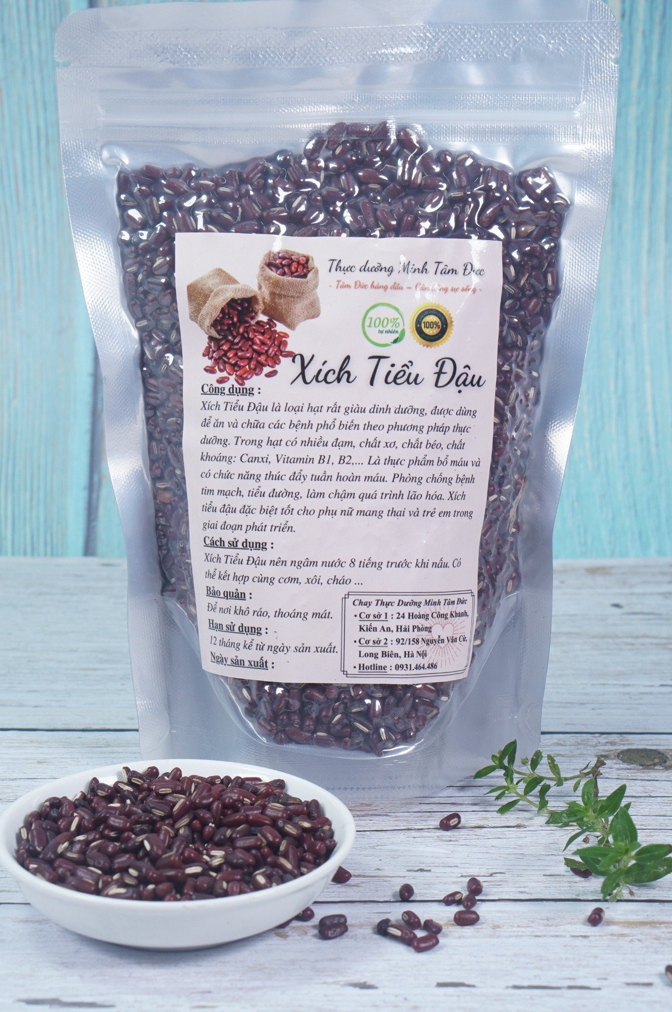 Hạt Xích Tiểu Đậu Việt túi 500g