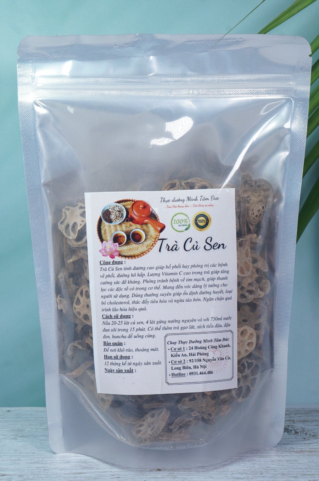 Trà Củ Sen Bổ Phổi túi 200g