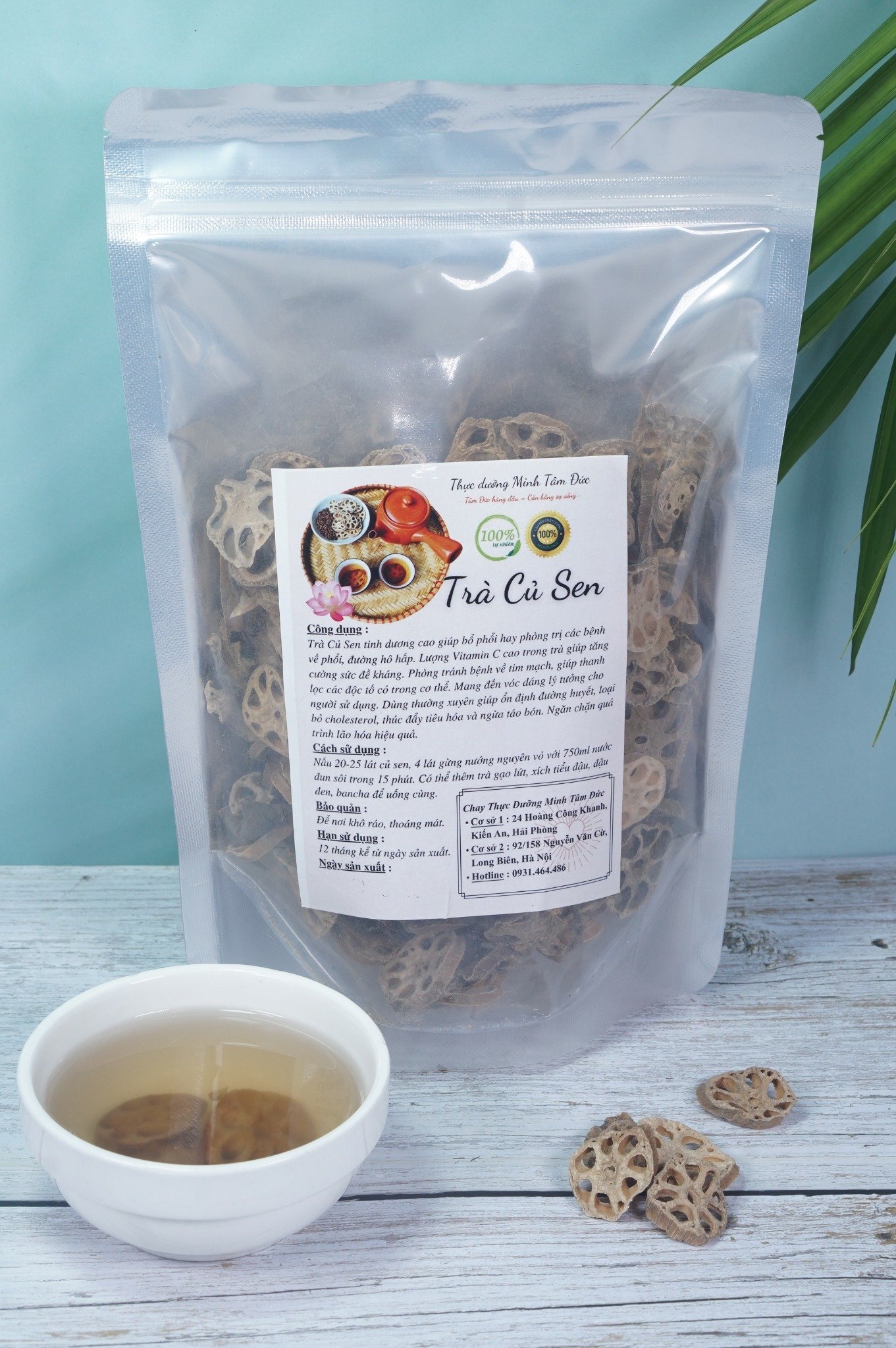 Trà Củ Sen Bổ Phổi túi 200g