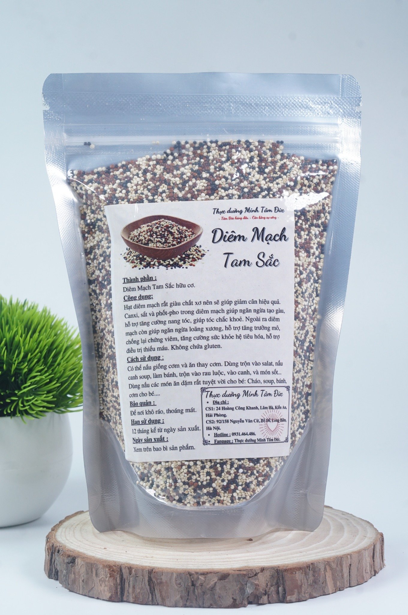 Hạt Diêm Mạch Tam Sắc Argentina túi 500g