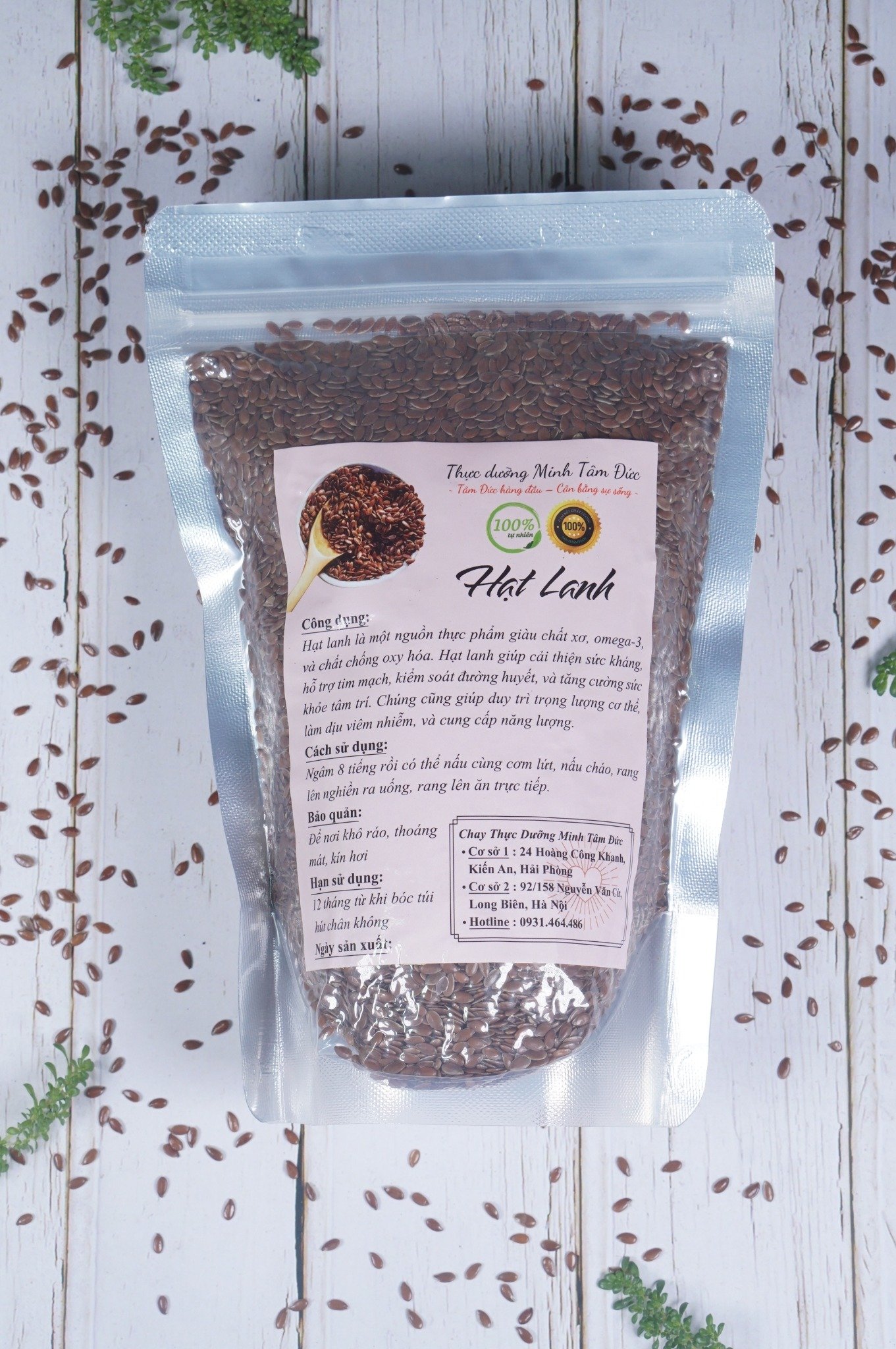 Hạt Lanh Argentina túi 500g