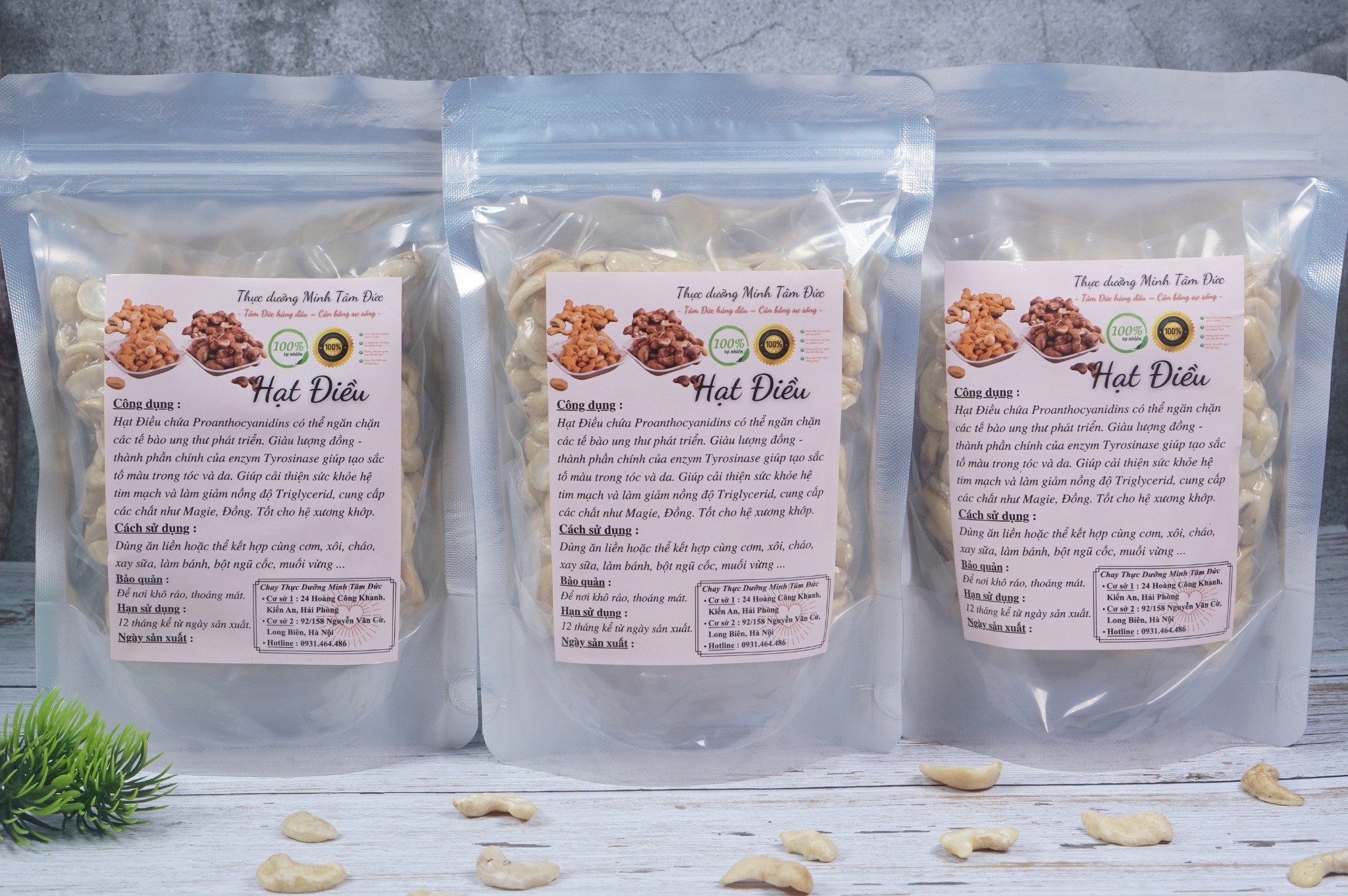 Hạt Điều Sữa Bình Phước túi 250g