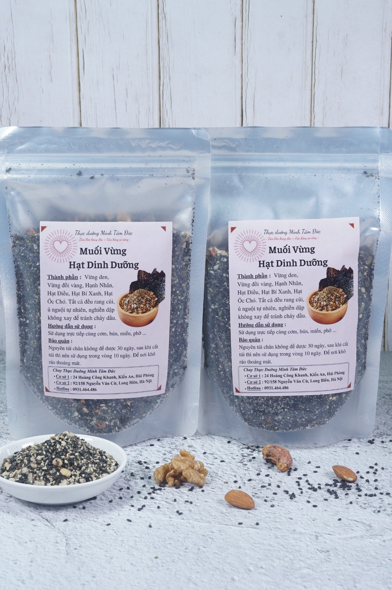 Muối Vừng Các Loại Hạt túi 200g