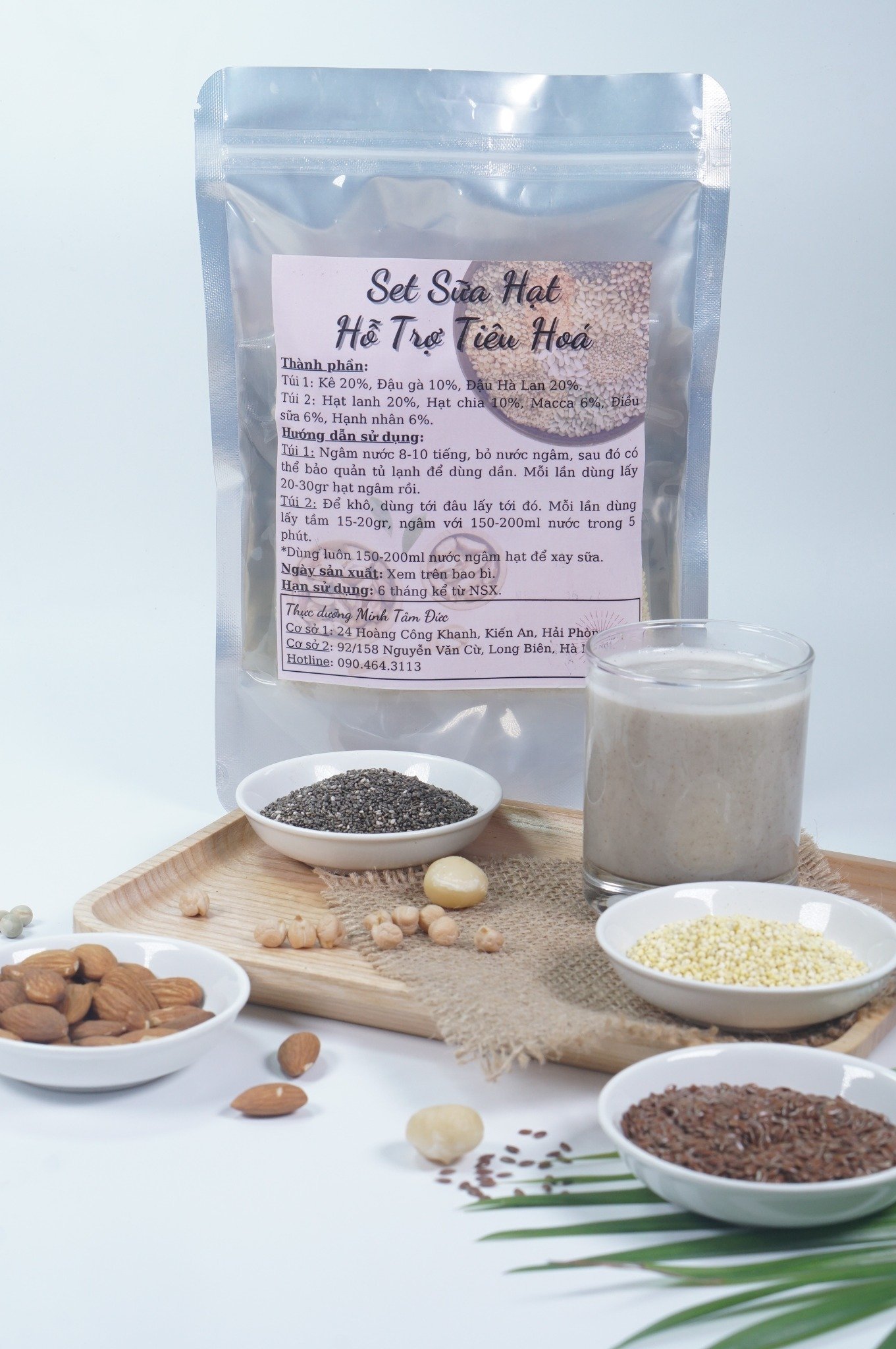 Set Sữa Hạt Hỗ Trợ Tiêu Hóa túi 500g