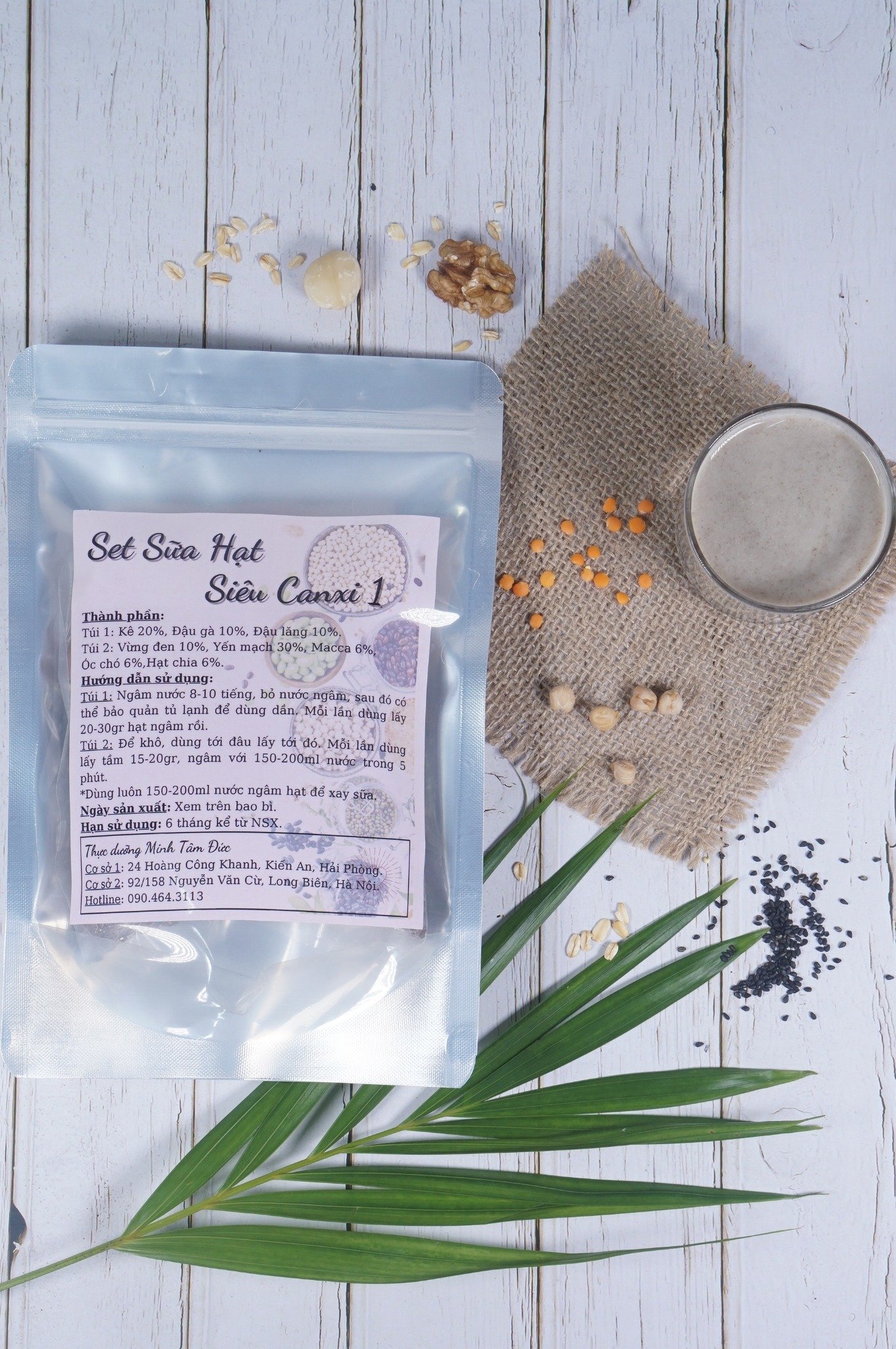 Set Sữa Hạt Siêu Canxi 1 túi 500g