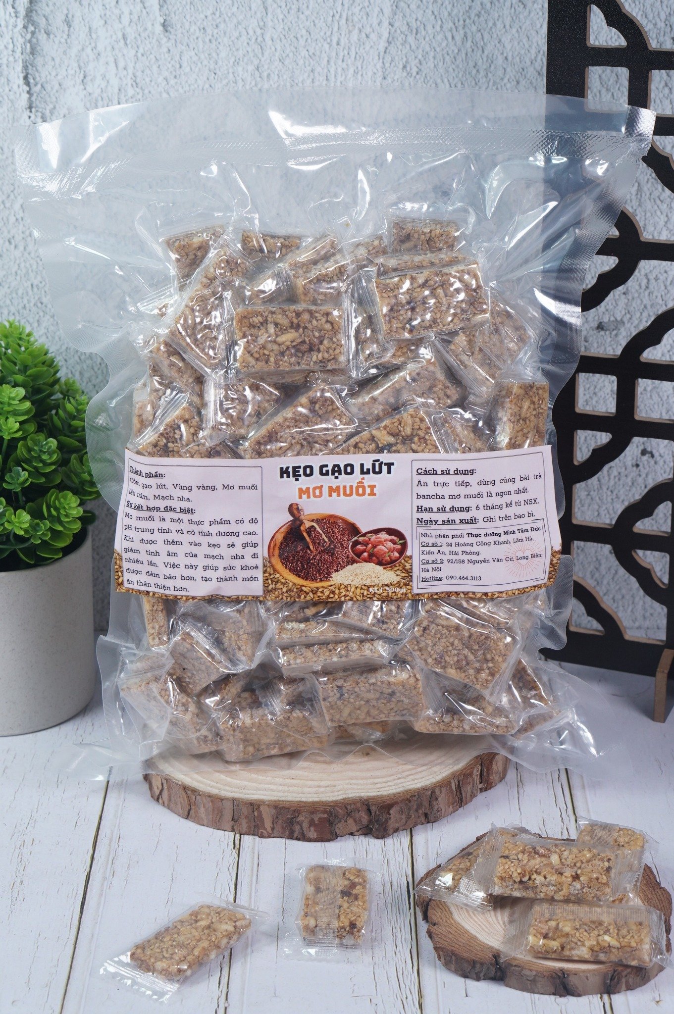 Kẹo lứt mơ muối thuần tự nhiên (túi lớn 500gr)