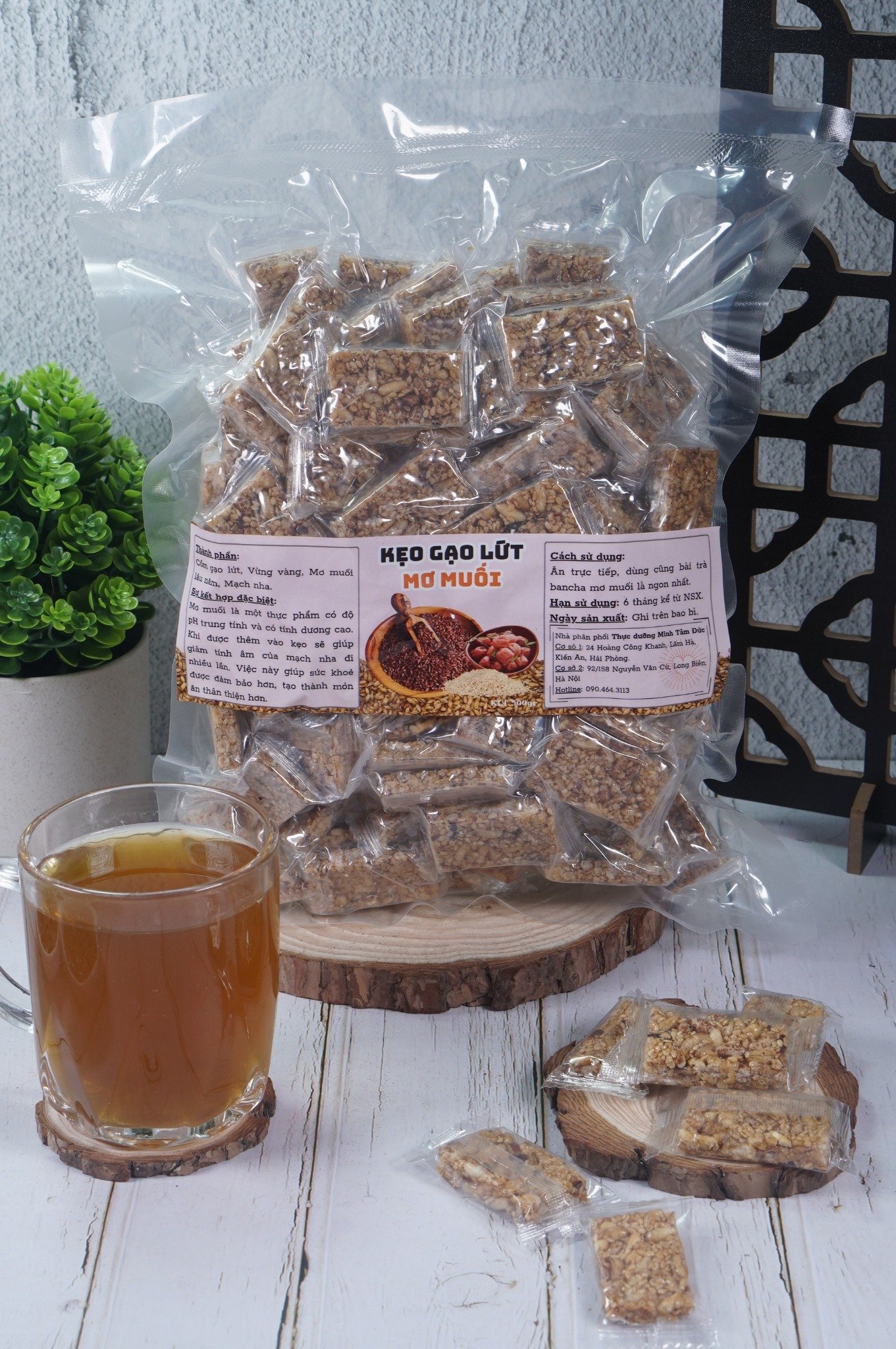 Kẹo lứt mơ muối thuần tự nhiên (túi lớn 500gr)