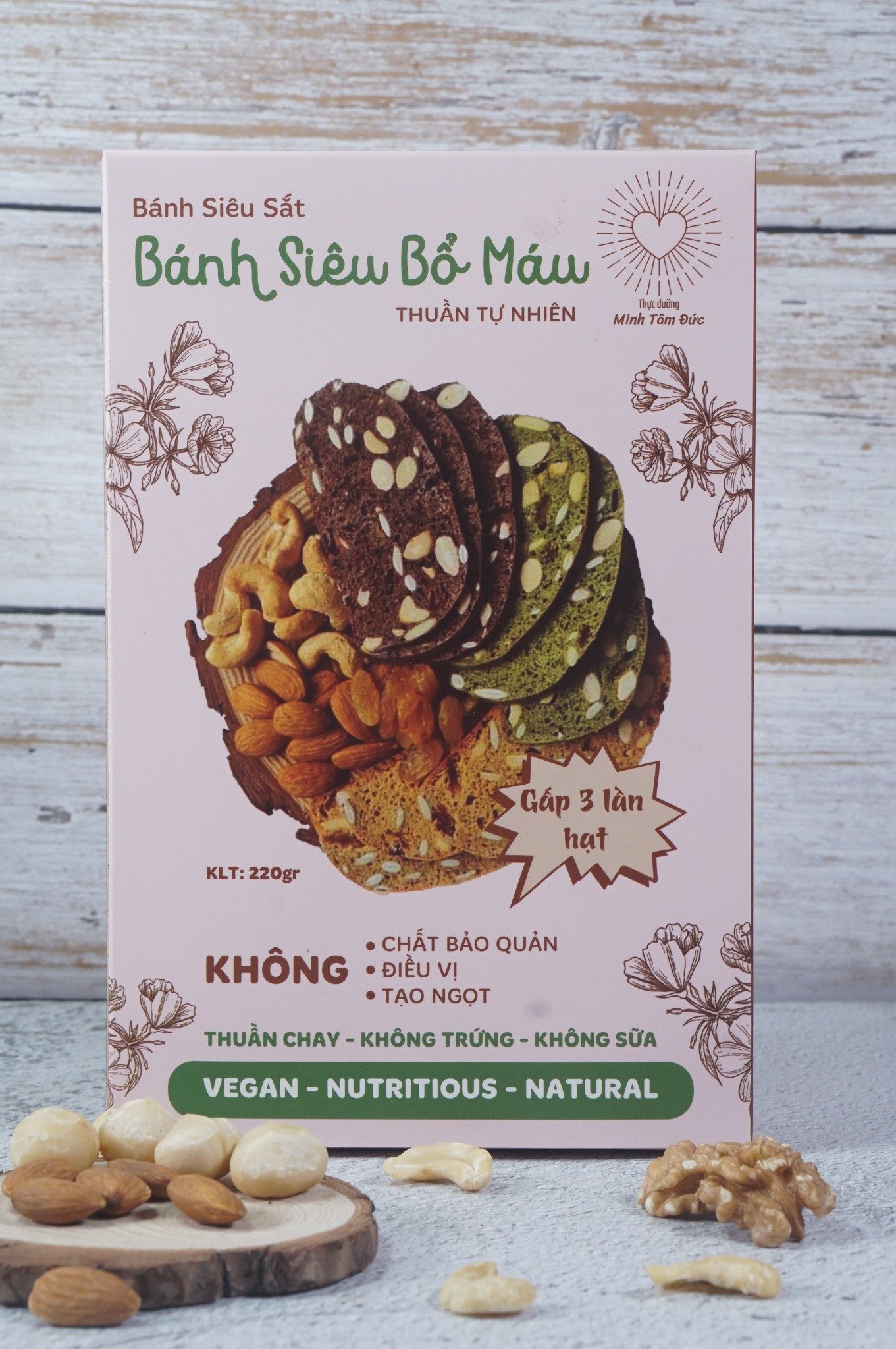 Bánh Siêu Sắt Siêu Bổ Máu Vị Cam hộp 220g