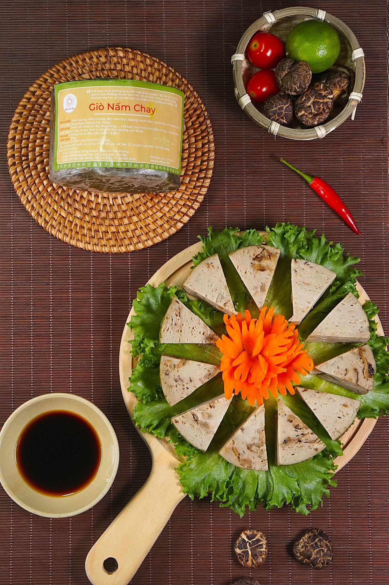 Giò Nấm Chay 500g