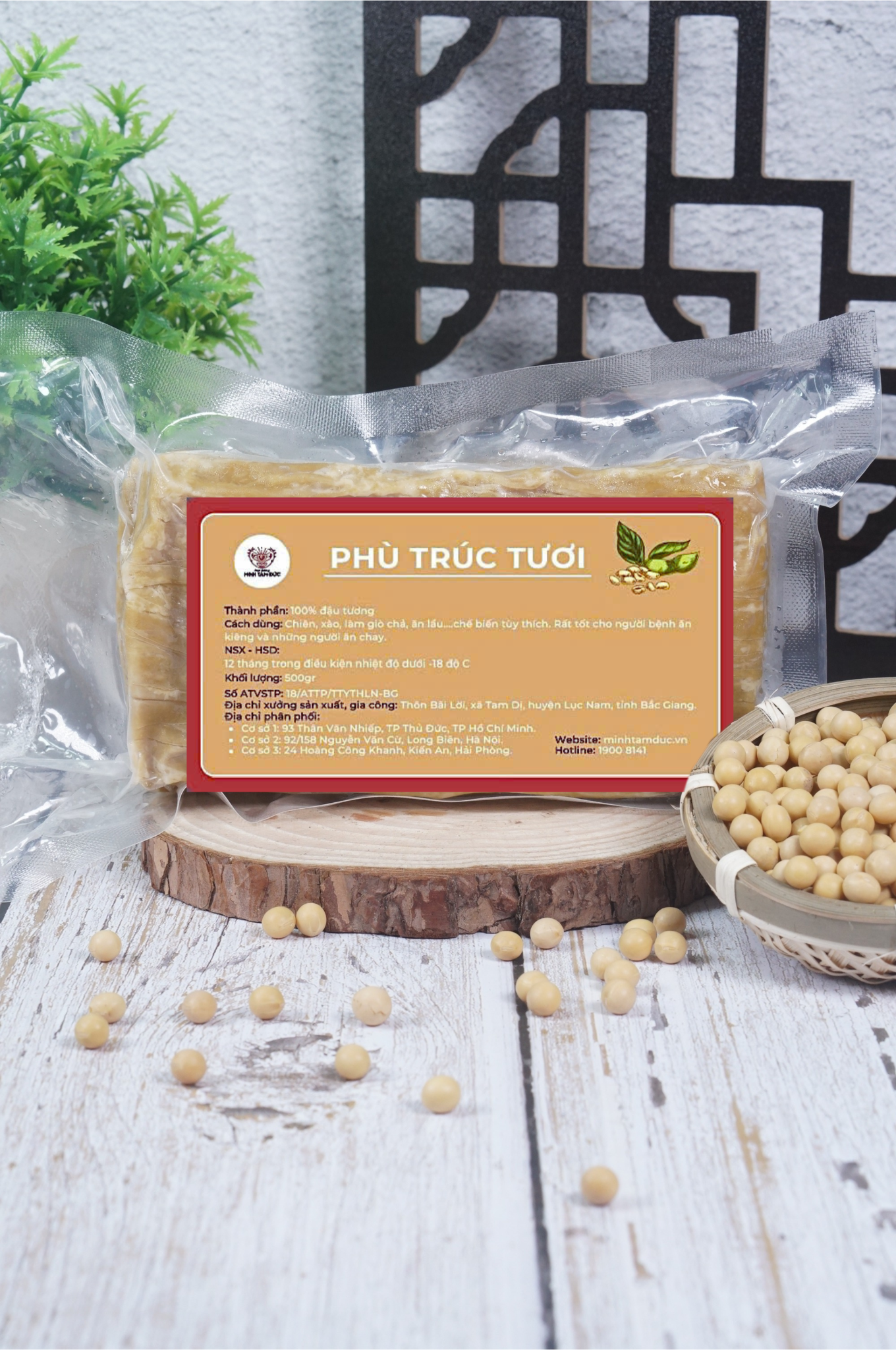 Phù Trúc Tươi Không Biến Đổi Gen túi 500g