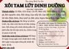 XÔI TAM LỨT DINH DƯỠNG