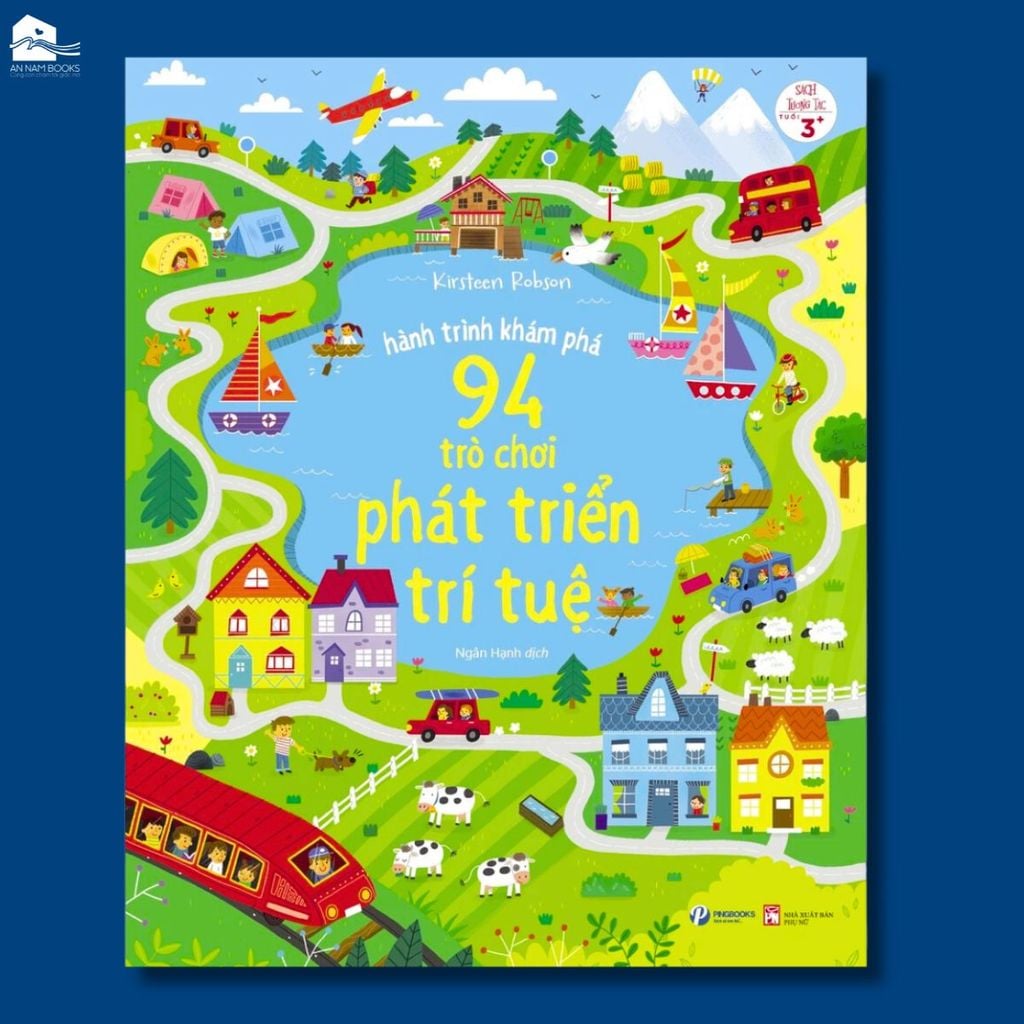  Sách cho bé - Hành Trình Khám Phá 94 Trò Chơi Phát Triển Trí Tuệ - Sách Rèn Luyện Trí Não - Dành cho trẻ từ 3 tuổi 