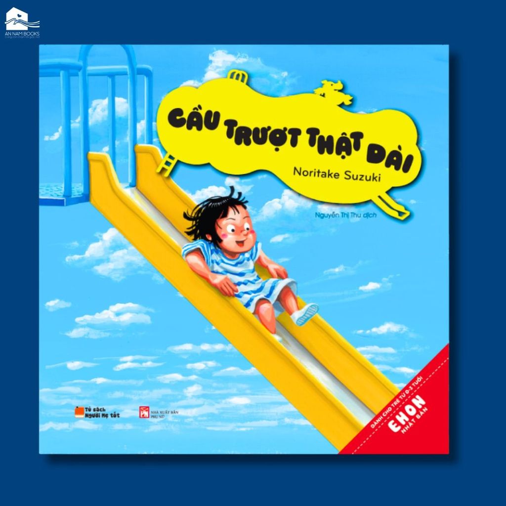  Sách Ehon - Nhật Bản Cầu trượt thật dài 