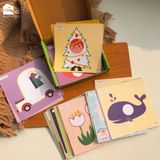  Bộ cắt giấy thủ công đa kĩ năng: cắt, dán, gấp giấy Lalala baby TAY KHÉO NÃO TINH - FINE MOTOR SKILLS 
