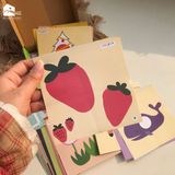  Bộ cắt giấy thủ công đa kĩ năng: cắt, dán, gấp giấy Lalala baby TAY KHÉO NÃO TINH - FINE MOTOR SKILLS 