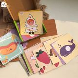  Bộ cắt giấy thủ công đa kĩ năng: cắt, dán, gấp giấy Lalala baby TAY KHÉO NÃO TINH - FINE MOTOR SKILLS 