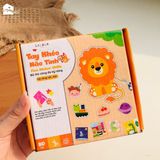  Bộ cắt giấy thủ công đa kĩ năng: cắt, dán, gấp giấy Lalala baby TAY KHÉO NÃO TINH - FINE MOTOR SKILLS 