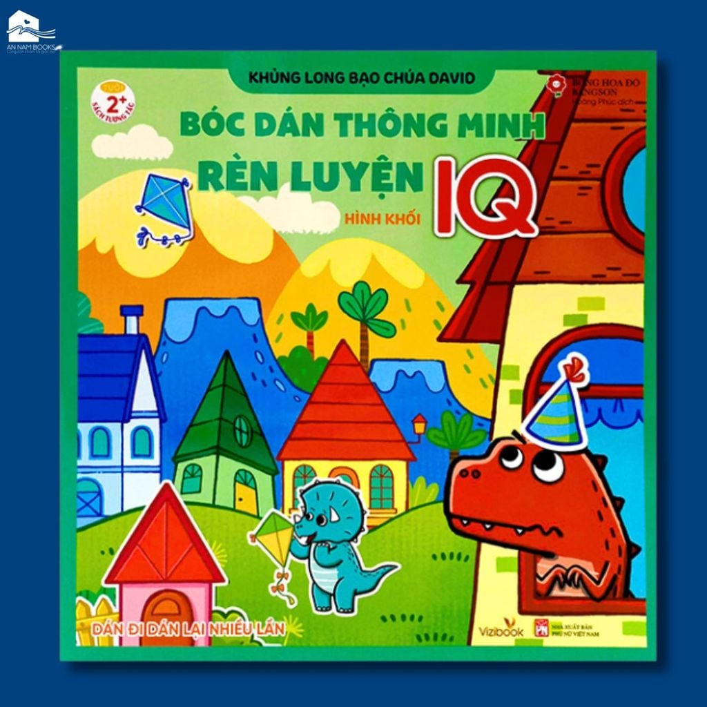  Sách cho bé - Bóc Dán Thông Minh Rèn Luyện IQ - Sách tương tác - Bông Hoa Đỏ BANGSON - Dành cho trẻ 2+( Bán lẻ ) 