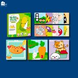  Bộ cắt giấy thủ công đa kĩ năng: cắt, dán, gấp giấy Lalala baby TAY KHÉO NÃO TINH - FINE MOTOR SKILLS 