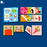  Bộ cắt giấy thủ công đa kĩ năng: cắt, dán, gấp giấy Lalala baby TAY KHÉO NÃO TINH - FINE MOTOR SKILLS 