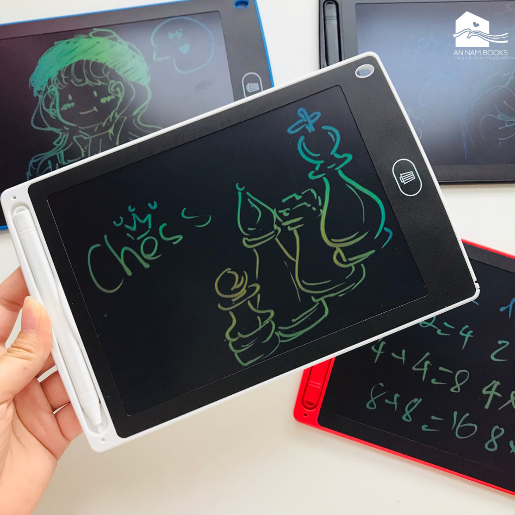 Bảng viết tự xoá - Bảng vẽ điện tử LCD thông minh cho bé 8.5-12 inch 