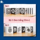  Bộ 6 thẻ dán tường KÍCH THÍCH THỊ GIÁC cho bé sơ sinh Lalala Baby giúp bé phát triển toàn diện (Bán lẻ) 