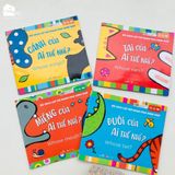  Sách cho bé - Bộ Sách Lật Mở Khám Phá Song Ngữ - Của Ai Thế Nhỉ? - Sách tương tác - Dành cho trẻ 0-4 tuổi 