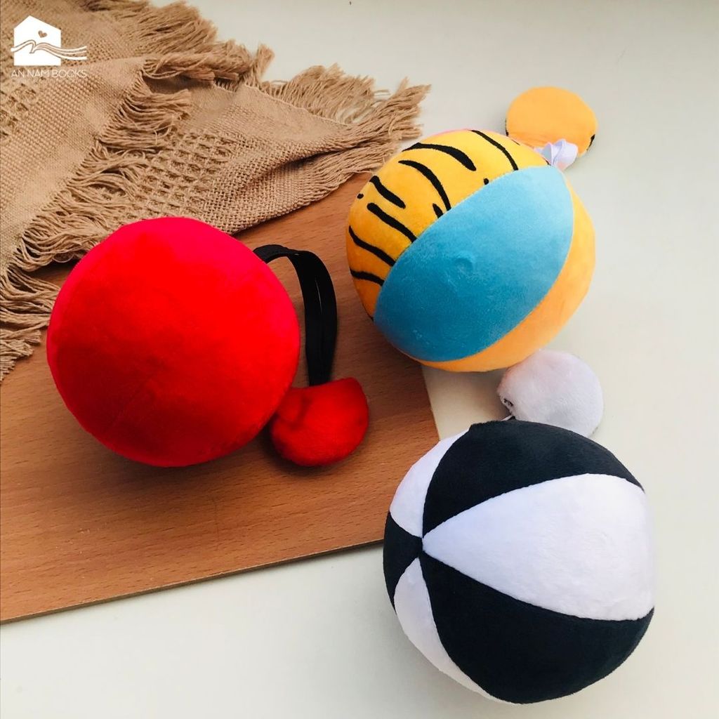  Bóng vải cho bé Xúc Xắc vui nhộn Lalala baby đồ chơi hình khối kích thích thị giác cho trẻ sơ sinh 