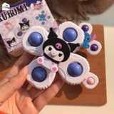  Con quay hồi chuyển đầu ngón tay KOROMI, Đồ chơi quay cốc hút hoạt hình, Đồ chơi Spinner bằng nhựa động vật 