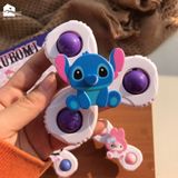  Con quay hồi chuyển đầu ngón tay KOROMI, Đồ chơi quay cốc hút hoạt hình, Đồ chơi Spinner bằng nhựa động vật 