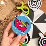  Bộ treo cũi nôi đen trắng - màu cho bé Lalala Baby, 10 thẻ gắn nhãn theo độ tuổi - Giáo dục sớm kích thích thị giác 