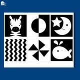  Bộ 6 thẻ dán tường KÍCH THÍCH THỊ GIÁC cho bé sơ sinh Lalala Baby giúp bé phát triển toàn diện (Bán lẻ) 