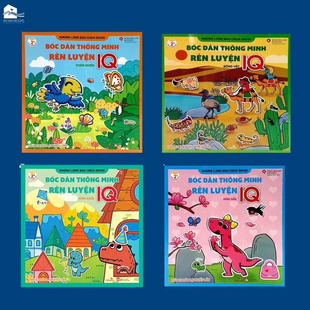  Combo 4 bóc dán thông minh rèn luyện IQ 