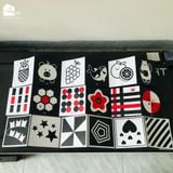  Bộ 6 thẻ dán tường KÍCH THÍCH THỊ GIÁC cho bé sơ sinh Lalala Baby giúp bé phát triển toàn diện (Bán lẻ) 