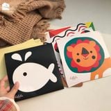  Bộ 6 thẻ dán tường KÍCH THÍCH THỊ GIÁC cho bé sơ sinh Lalala Baby giúp bé phát triển toàn diện 