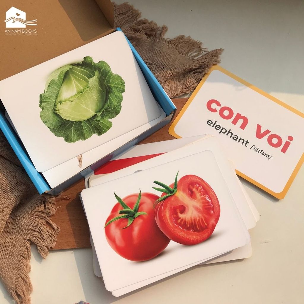  Bộ thẻ học thông minh Flashcard cho bé chuẩn Glenn Doman giáo giục sớm Lalala baby song ngữ Anh Việt 