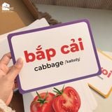  Bộ thẻ học thông minh Flashcard cho bé chuẩn Glenn Doman giáo giục sớm Lalala baby song ngữ Anh Việt 