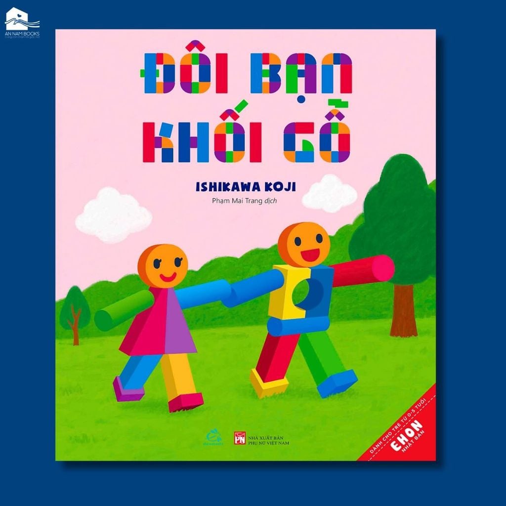  Sách Ehon Nhật Bản - Đôi bạn khối gỗ 
