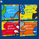  Sách cho bé - Bộ Sách Lật Mở Khám Phá Song Ngữ - Của Ai Thế Nhỉ? - Sách tương tác - Dành cho trẻ 0-4 tuổi 