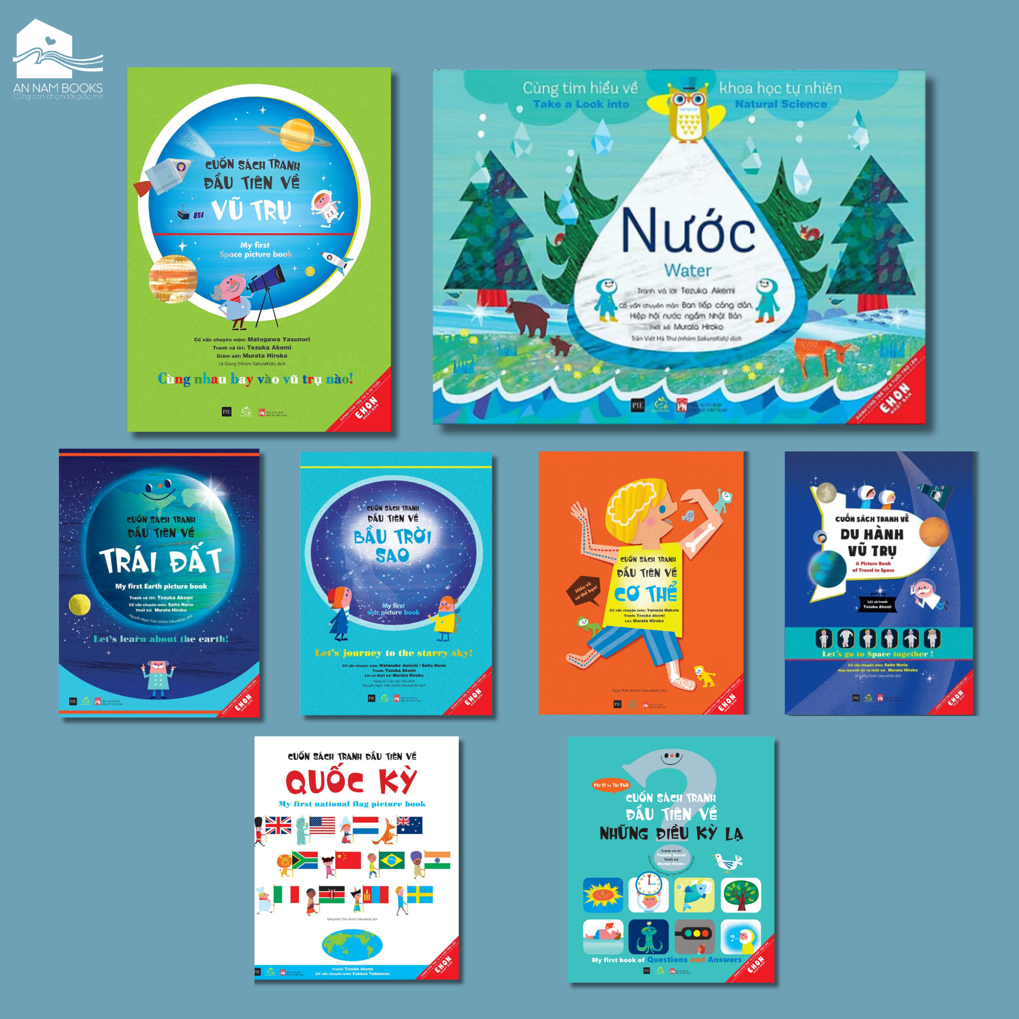  Sách cho bé 3-6 tuổi - Combo 8 cuốn Bộ sách Cuốn sách tranh khoa học đầu tiên của bé 