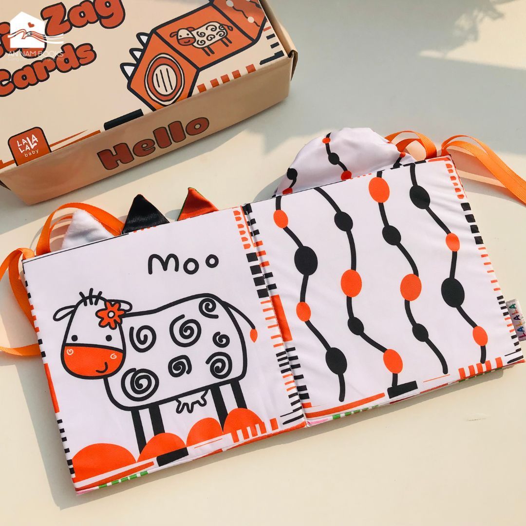  Sách Vải kiêm Quây cũi Kích thích thị giác cho bé Lalala Baby 3in1 