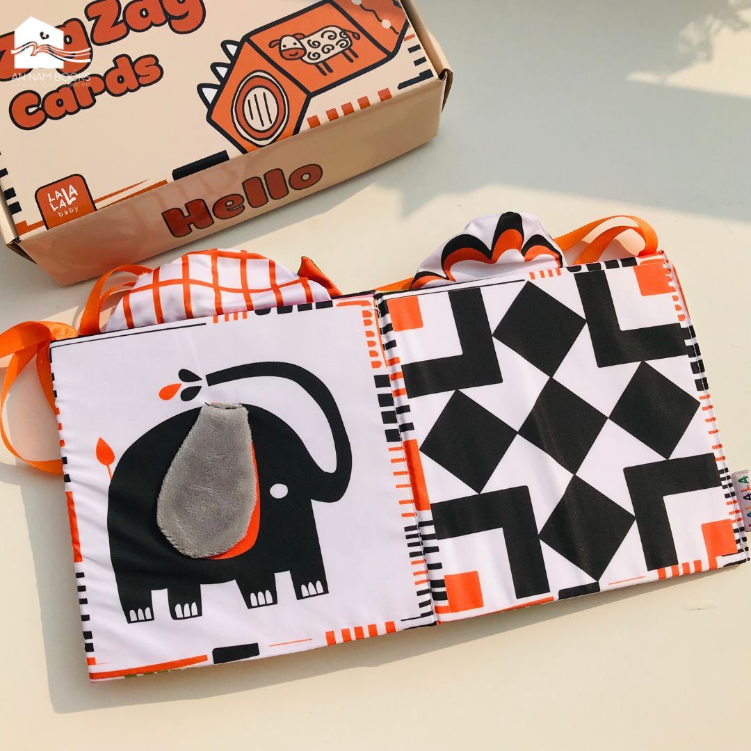 Sách Vải kiêm Quây cũi Kích thích thị giác cho bé Lalala Baby 3in1 