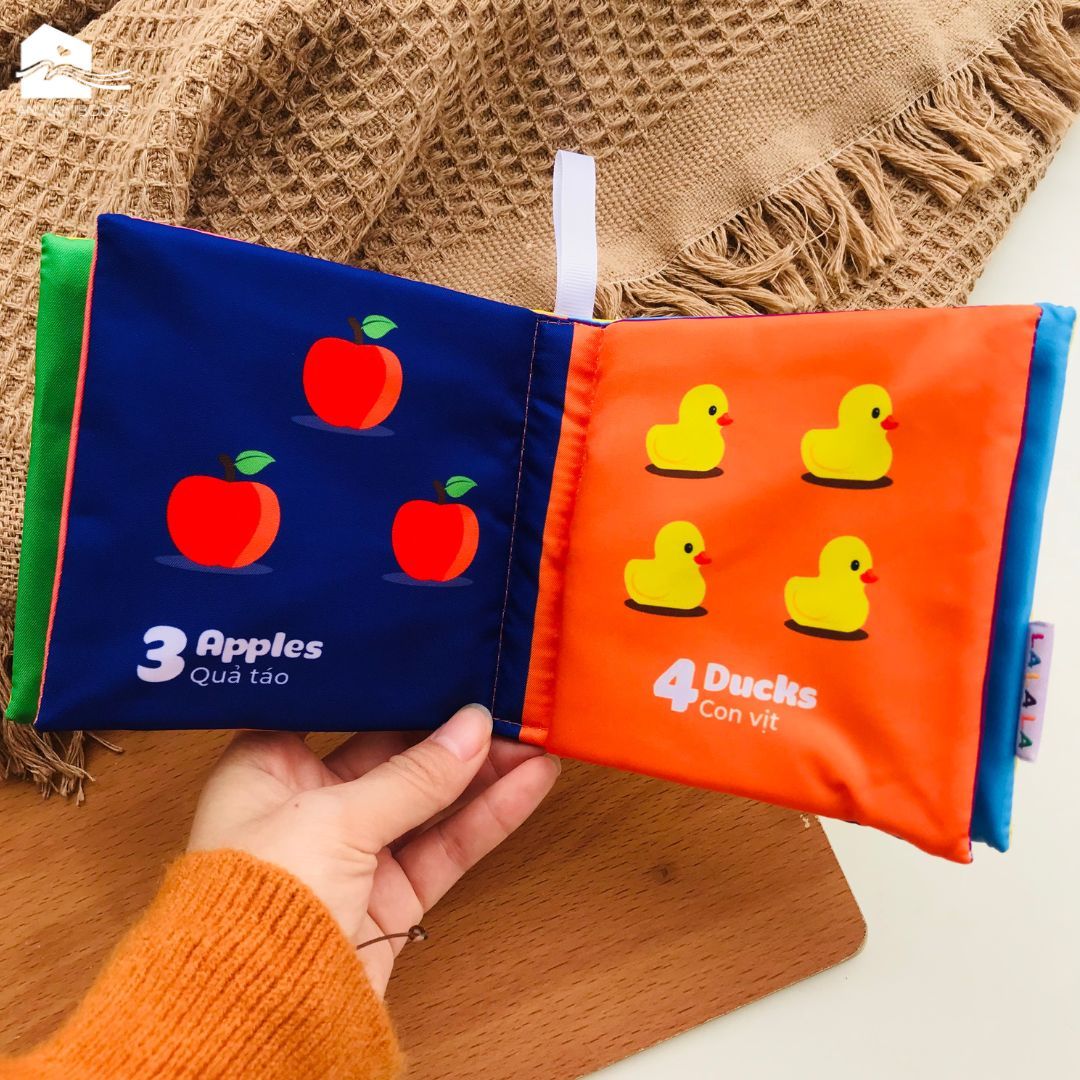  Sách vải cho bé Lalala Baby 8 chủ đề, Touch touch see see 