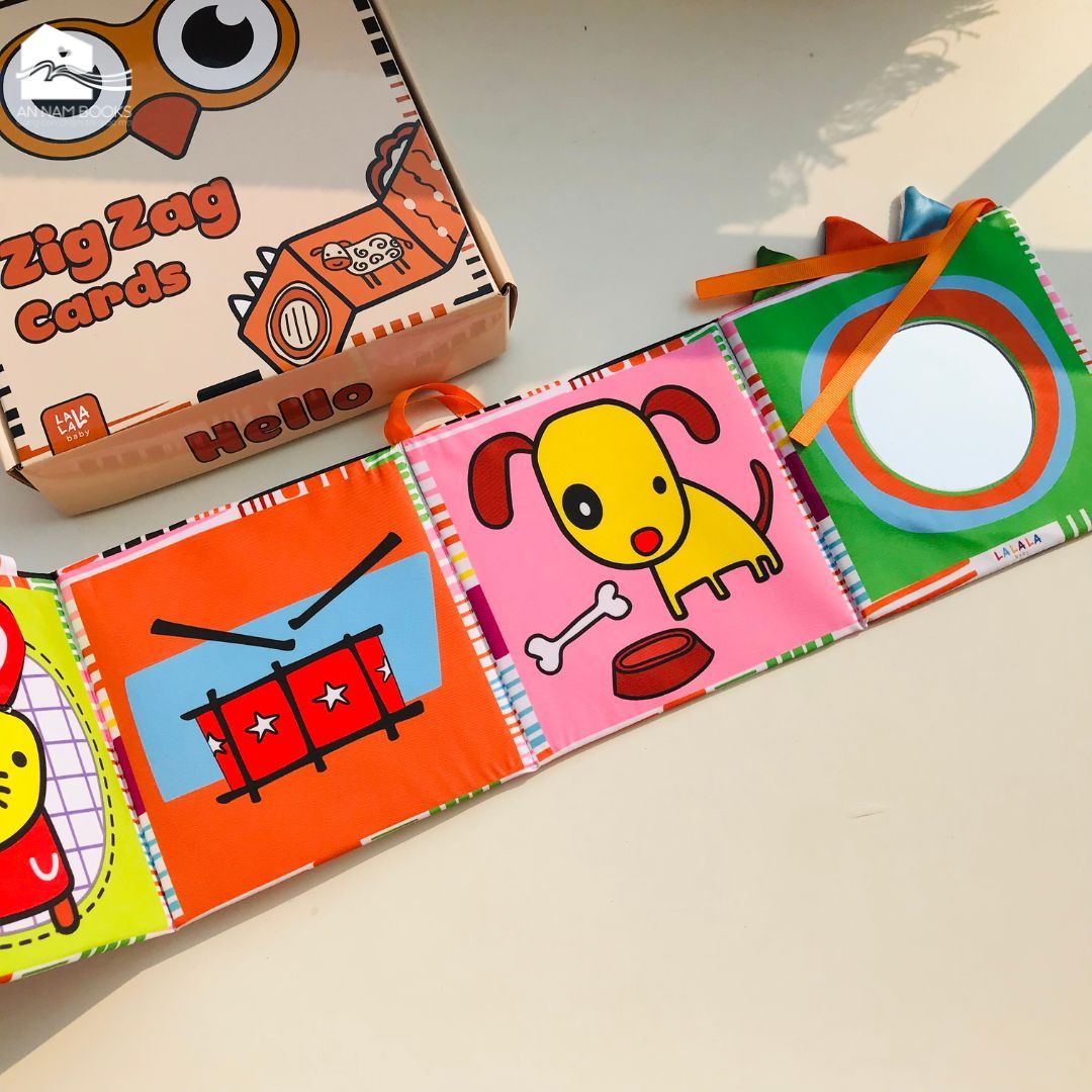  Sách Vải kiêm Quây cũi Kích thích thị giác cho bé Lalala Baby 3in1 