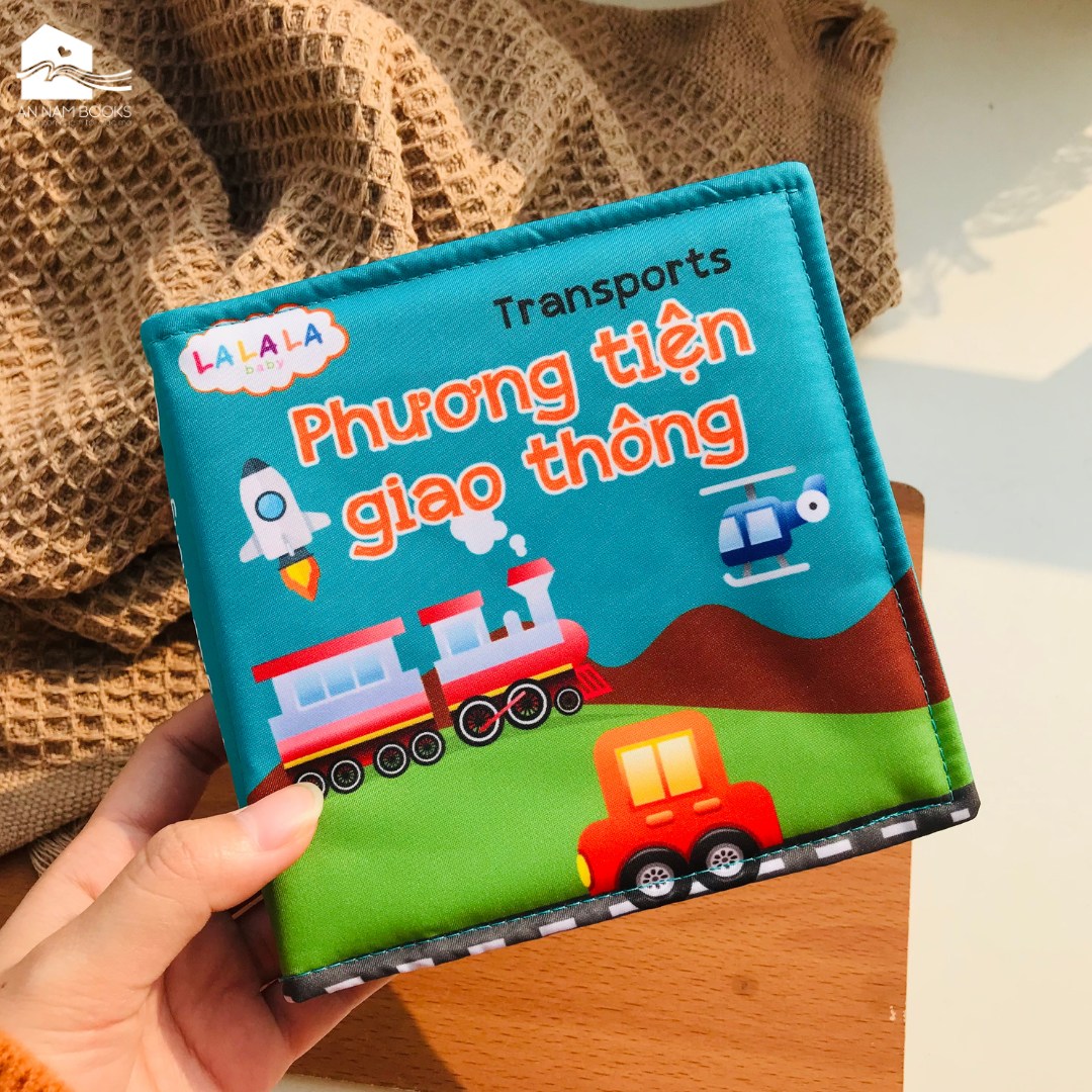  Sách Vải Cho Bé Sơ Sinh Lalala Baby đa Tương Tác thị giác. My Very First book 8 chủ đề 15x15cm, 12 trang 