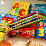  Sách Vải Cho Bé Sơ Sinh Lalala Baby đa Tương Tác thị giác. My Very First book 8 chủ đề 15x15cm, 12 trang 