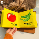  Sách Vải Cho Bé Sơ Sinh Lalala Baby đa Tương Tác thị giác. My Very First book 8 chủ đề 15x15cm, 12 trang 