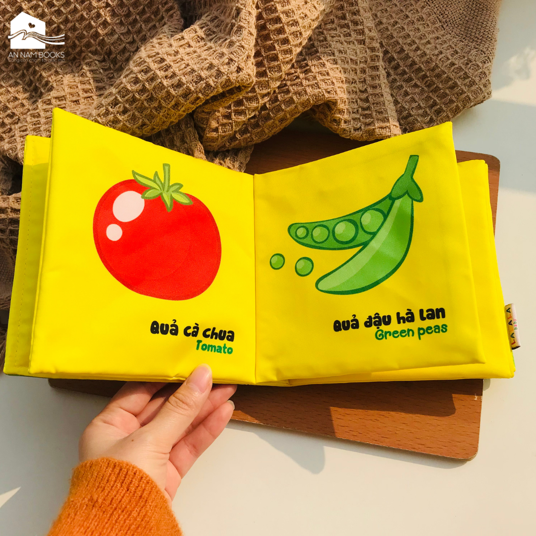  Sách Vải Cho Bé Sơ Sinh Lalala Baby đa Tương Tác thị giác. My Very First book 8 chủ đề 15x15cm, 12 trang 