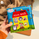  Sách Vải Cho Bé Sơ Sinh Lalala Baby đa Tương Tác thị giác. My Very First book 8 chủ đề 15x15cm, 12 trang 